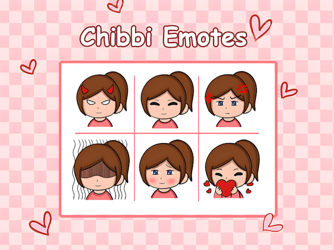 draw custom chibi emotes