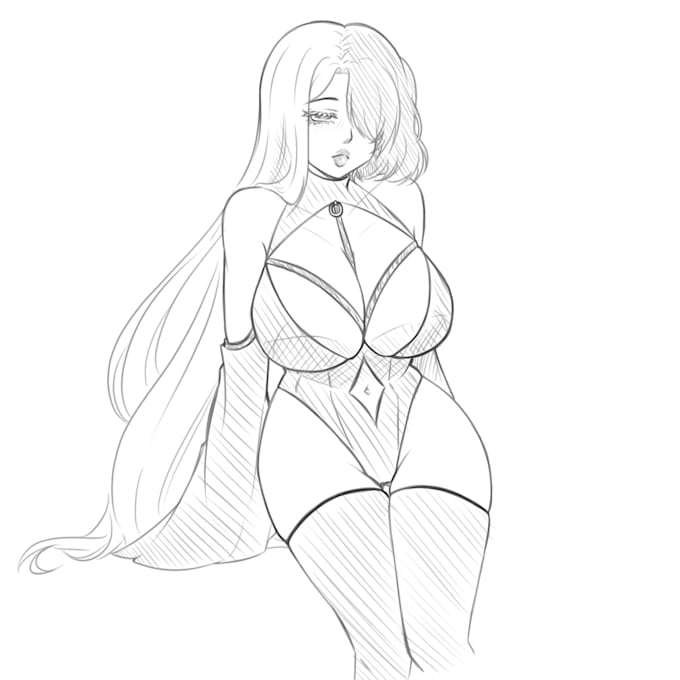 draw nsfw anime art