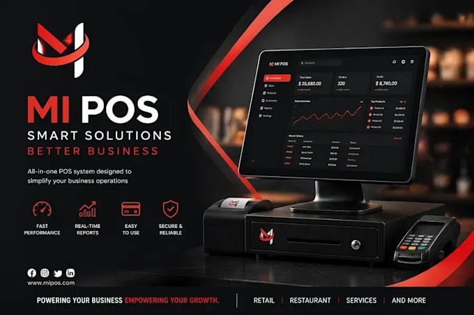 create custom pos erp hrm cms etc for all business