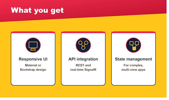 build a responsive angular web application with clean architecture