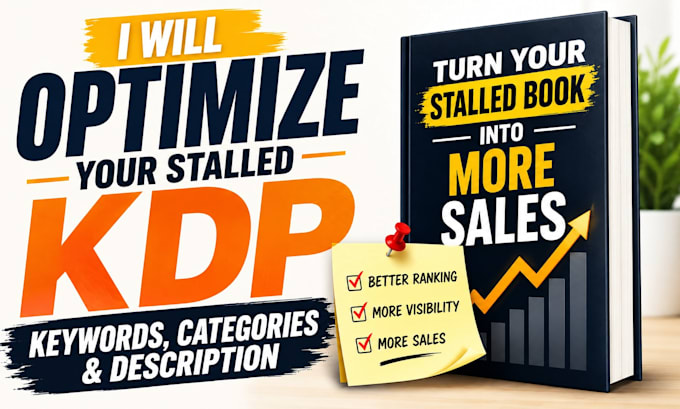 optimize your stalled KDP book keywords, categories and description