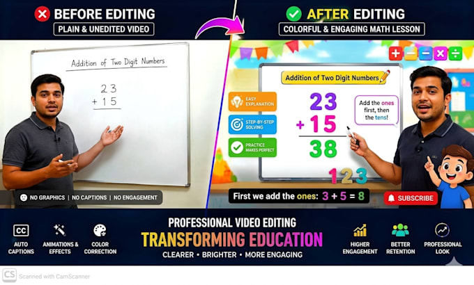 math video editing for kids