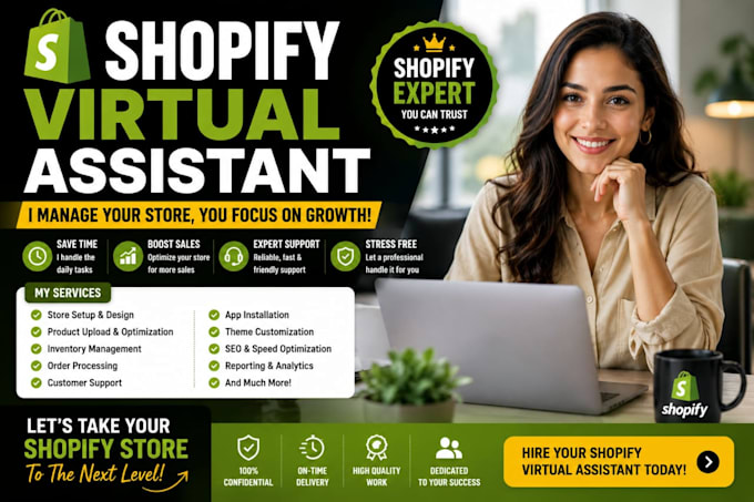 be your shopify virtual assistant shopify store manager and shopify expert