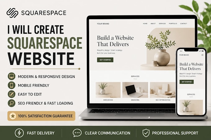 edit, build real estate squarespace website development