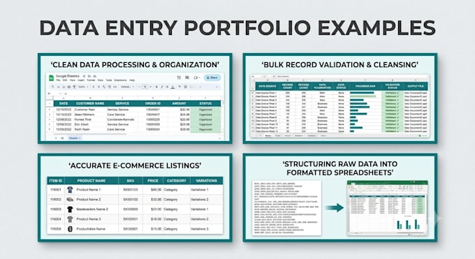 do simple data entry tasks