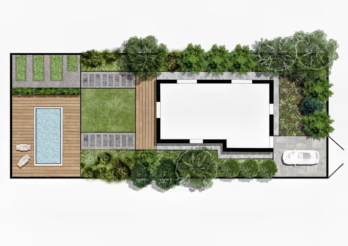 create a presentation ready landscape master plan