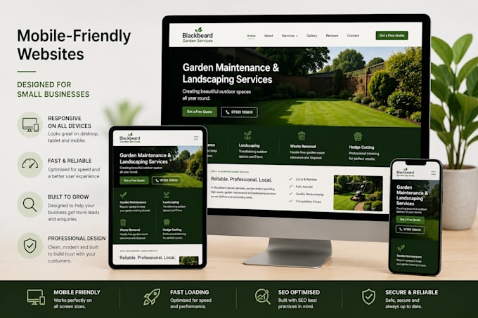 design a professional website for your local business