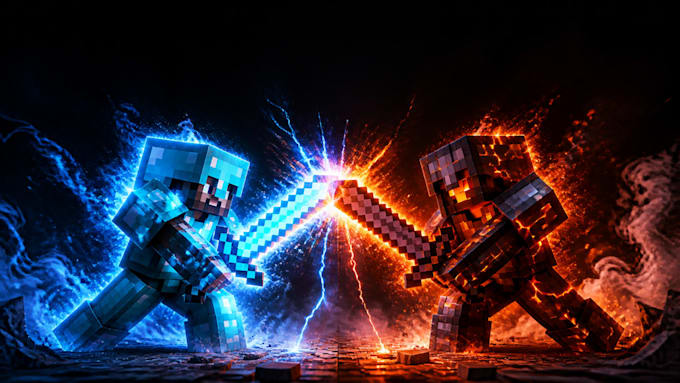 design a clickable minecraft thumbnail for your youtube video