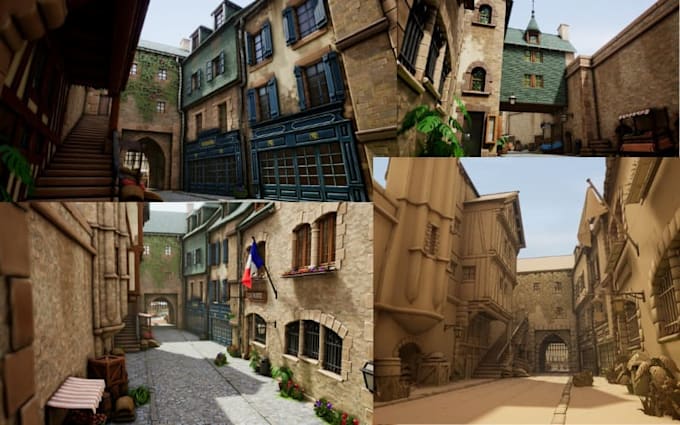 realistic 3d game environment in unreal engine ue5 level design