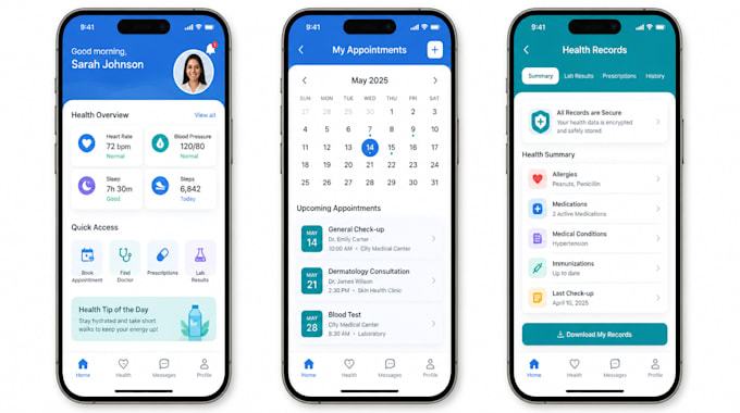 develop a professional telemedicine medical app in react native and node