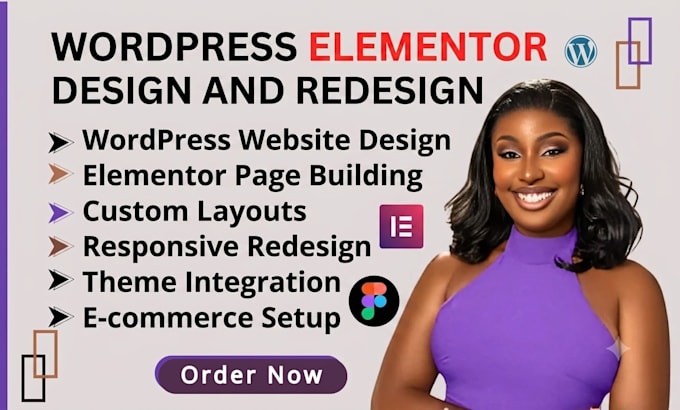 wordpress elementor website design website development woocommerce website