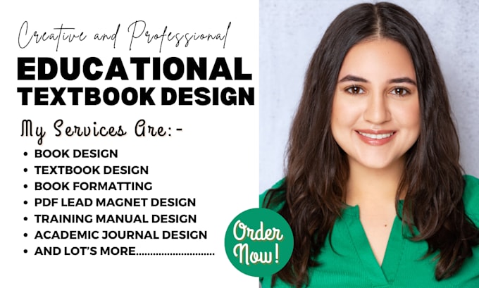 design and format educational textbook workbook user guide curriculum plan
