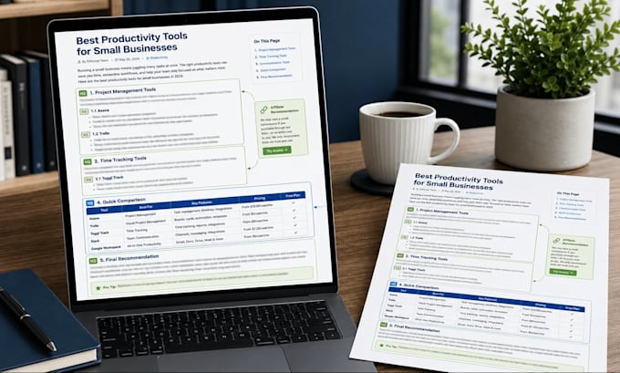 write SEO blog posts and affiliate articles