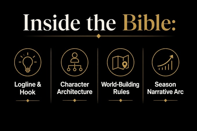 create a professional tv or web series bible and pitch document