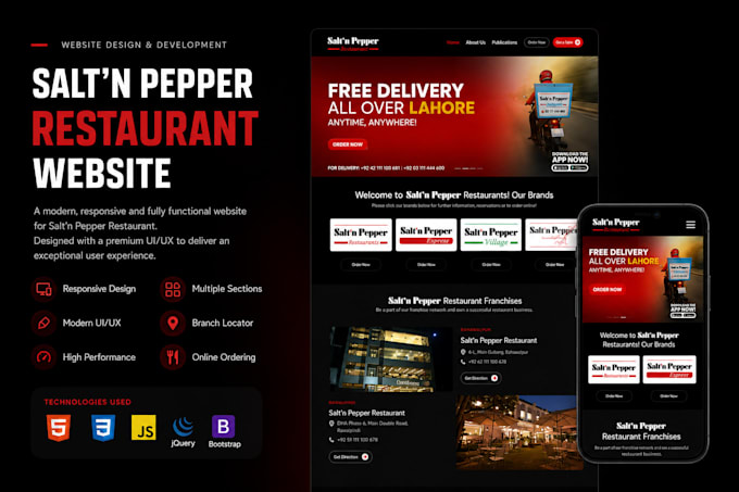 be your frontend website developer