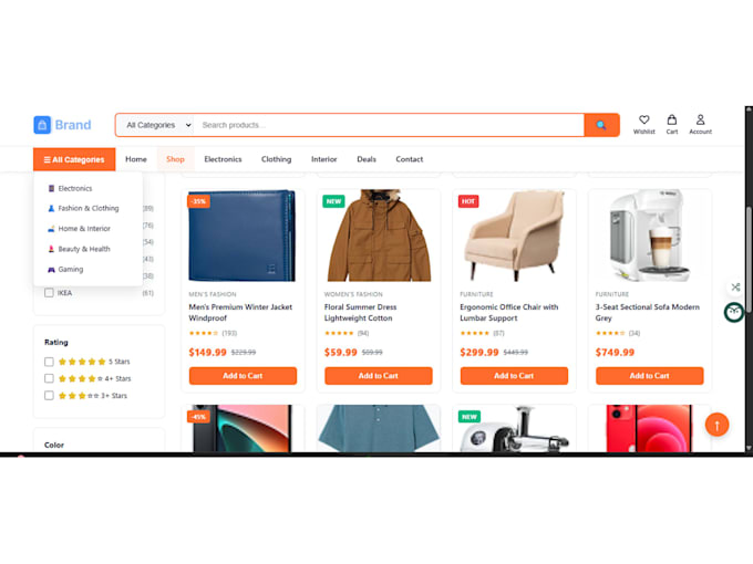 build a responsive ecommerce website