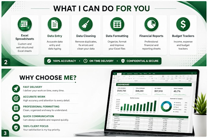 create and format professional microsoft excel spreadsheets