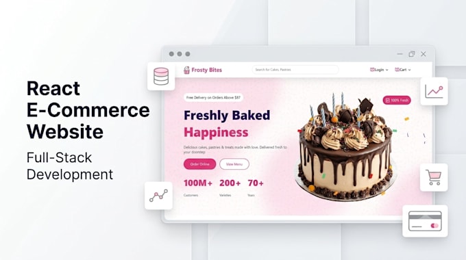 build a responsive react website or mern web app