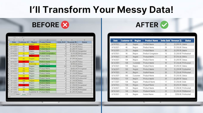 clean, organise and analyse your excel data professionally