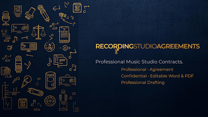 draft recording studio agreements and music studio contracts