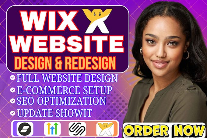 build wix website design, wix website redesign and redesign wix website