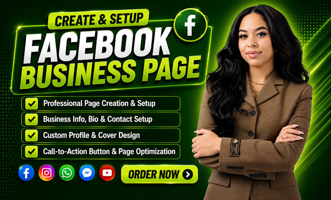 create and setup facebook business page