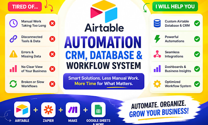 build airtable automation and custom database for your business