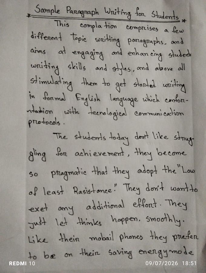 write letter with my english handwriting