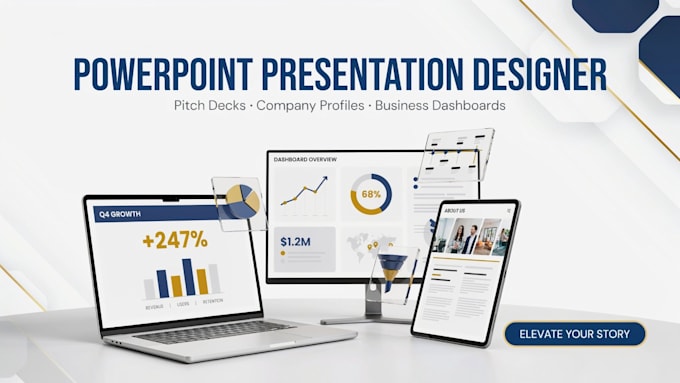 do powerpoint presentation design, goggle slides, pitch deck, canva slide design