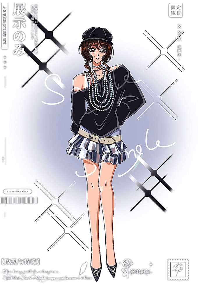 create retro costume design for your character
