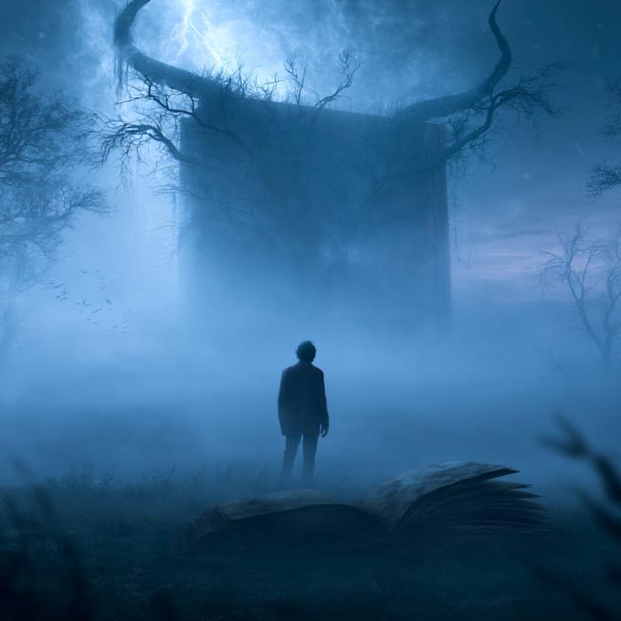 design a premium horror book cover
