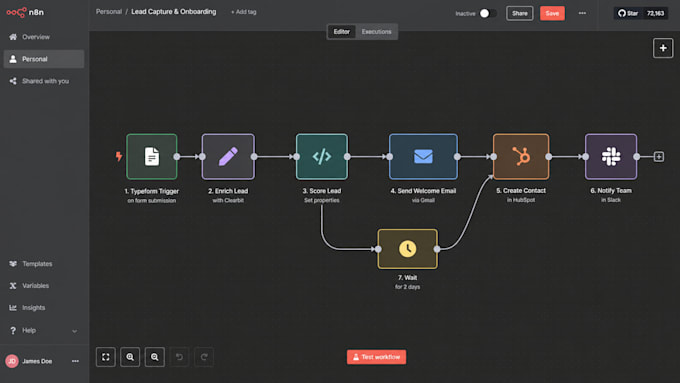 build custom n8n workflow automation for your business
