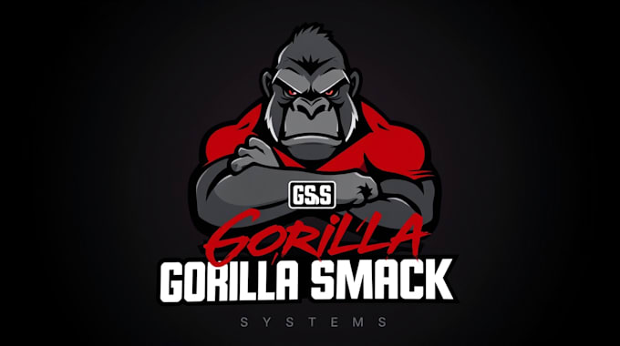 create awesome gorilla smack logo within two days
