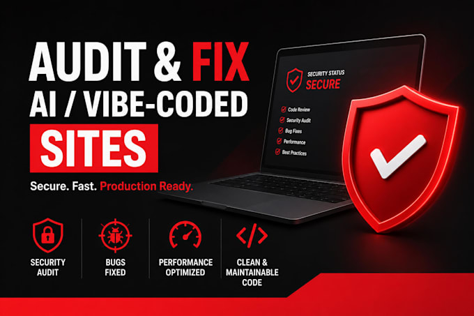 audit, secure and fix your ai or vibe coded website