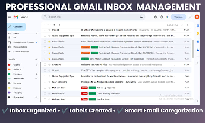 organize, clean, and manage your gmail inbox
