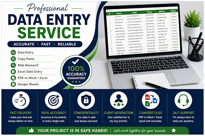 do accurate data entry copy paste web research and excel data entry