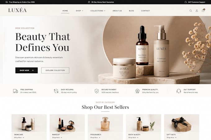 create a shopify store with premium design and branding