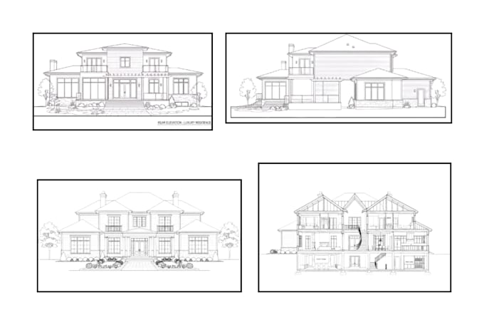 detailed architectural and environment permit drawing