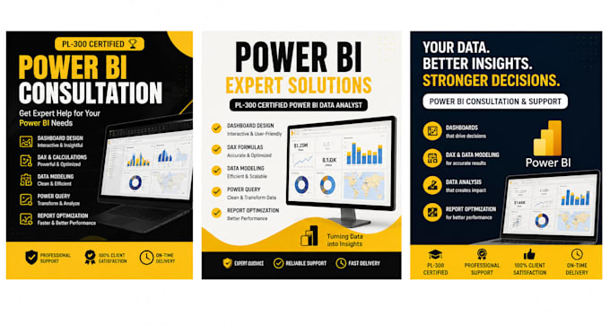 create a power bi dashboard and reports