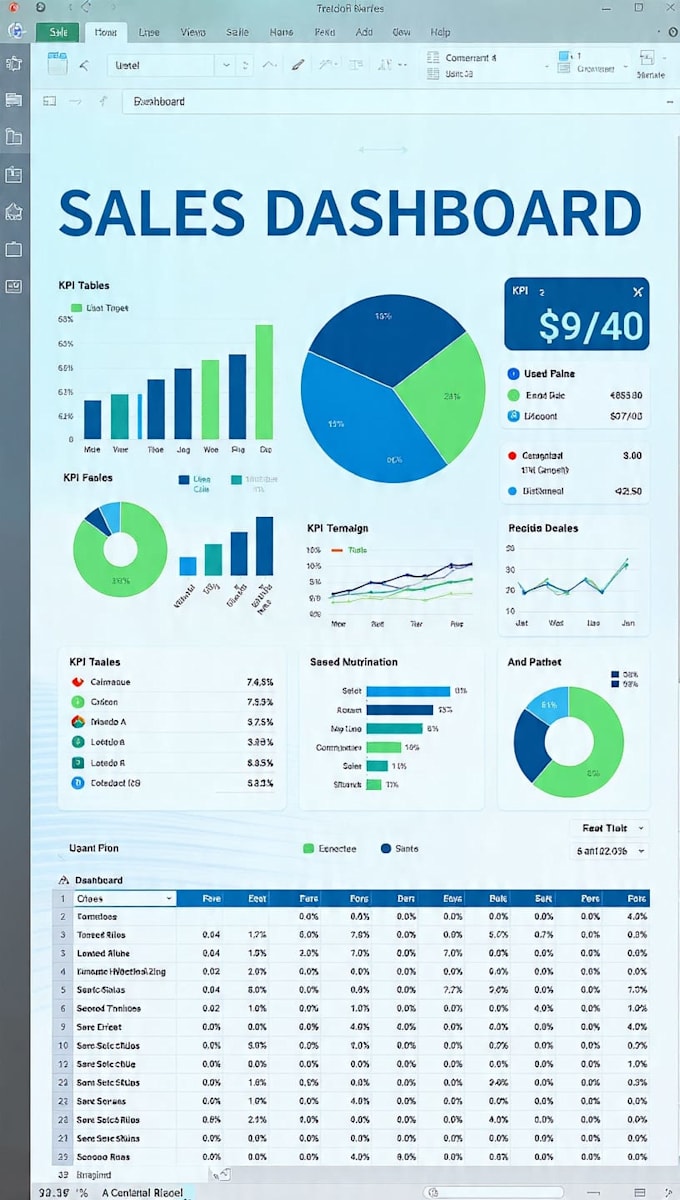create professional excel dashboard and data entry
