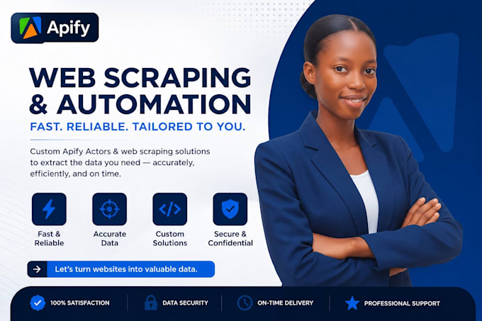 do apify web scraping, data mining and api integration