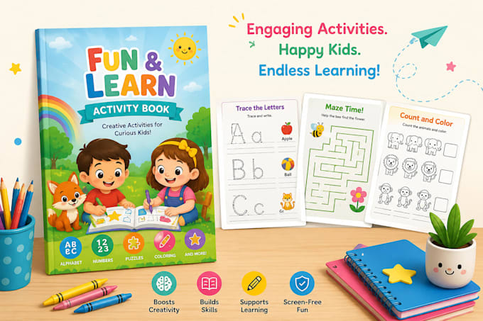 create custom worksheets and activity books for kids