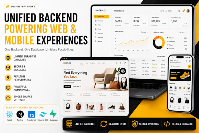 do startup mvp, ecommerce website and app as next js flutter developer
