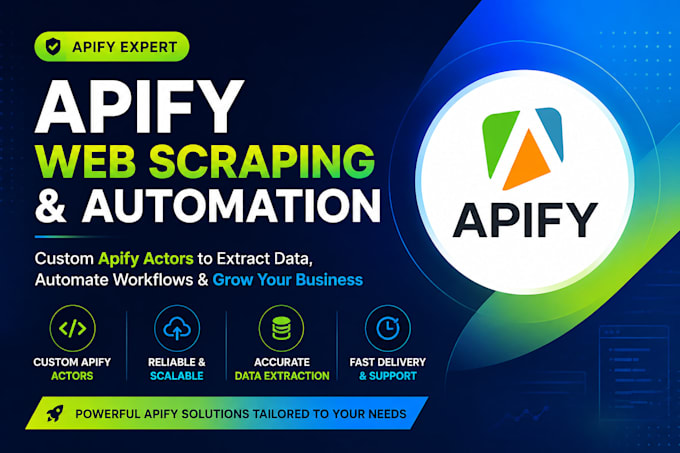 build apify web scraper, data extraction, apify automation and API integration