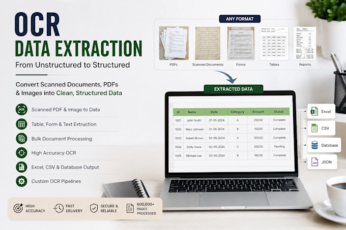 build ocr data extraction pipeline using python