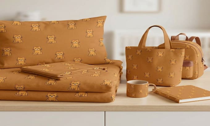 design cute seamless pattern vectors for kids and textiles