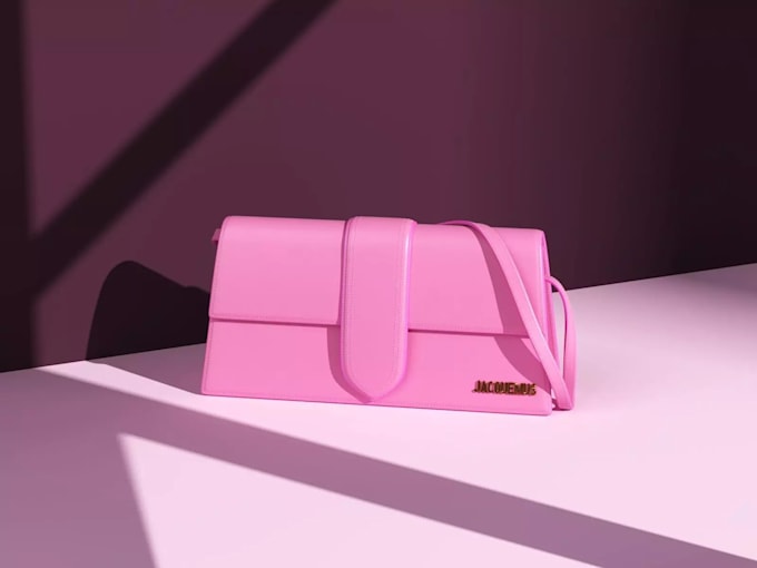 design high end 3d luxury bags with realistic textures