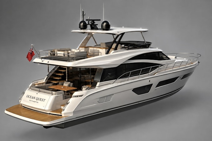create 3d boat model, 3d yacht design, 3d ship model, 3d marine vessels render