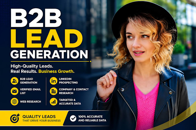 do b2b targeted lead generation, web research, and email list building