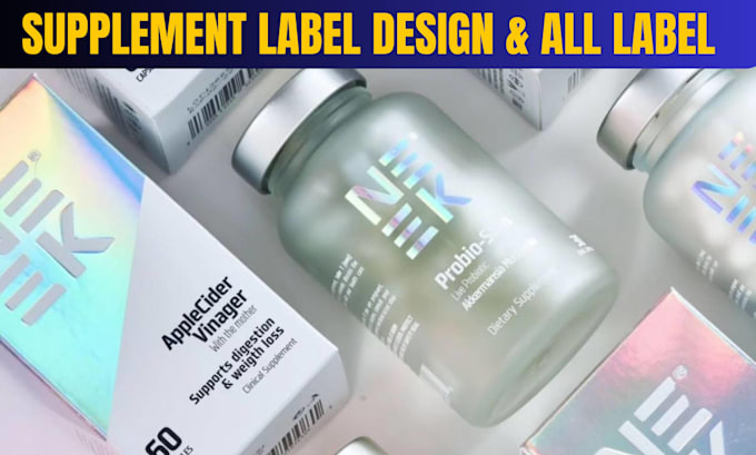 do label design, supplement label design, bottle label design, product label